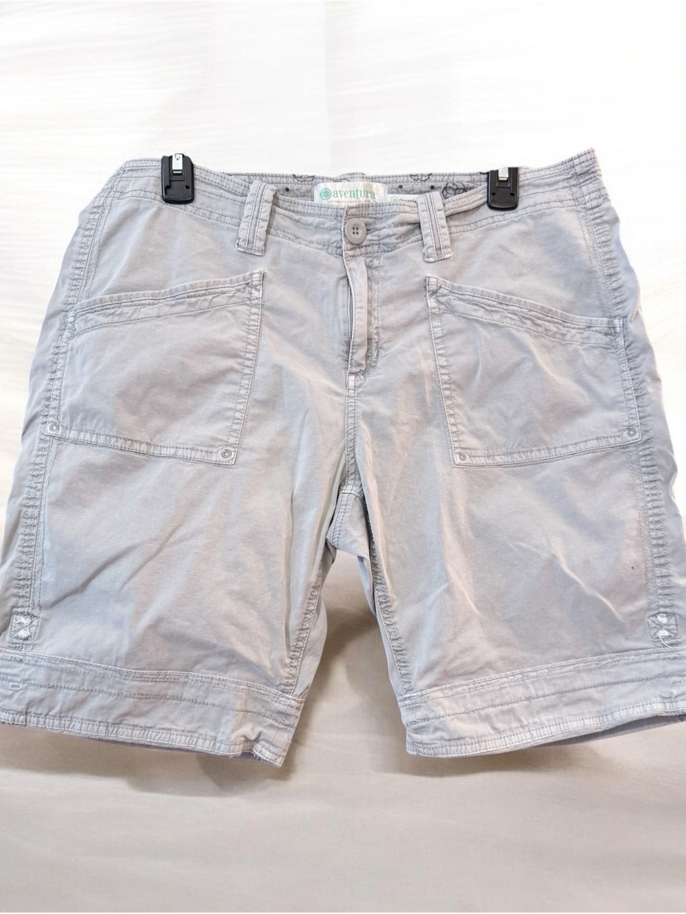 Aventura Organic Cotton Gorpcore Gray Shorts Women’s Size 12 Casual Outdoor